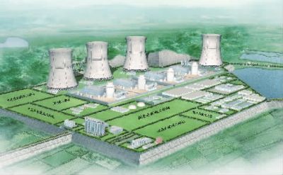 小墨山核電廠效果圖。（本版圖片由湖南核電有限公司提供）